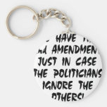 We Have The 2nd Amendment Just In Case Key Chain