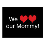 We Heart Mummy Post Card