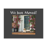 WE JUST MOVED-HOUSEWARMING INVITE POST CARD