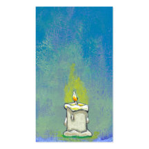 We Light a Candle & Give Thanks inspirational art Business Cards