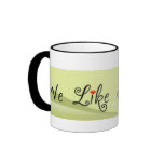 We Like to Talk B&W Coffee Cup Mug