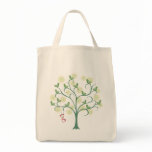 We Love Green Bird llustration Eco Tote bags