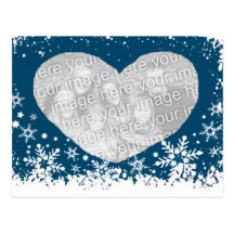 We love snow! post card