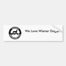 We Love Wiener Dogs! Bumper Sticker
