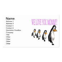 We Love You Mummy Business Card