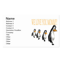 We Love You Mummy Business Card Templates