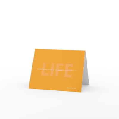 We Make A Life - Note Card by QuoteArts