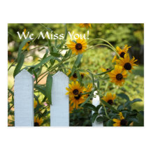 We Miss You! Postcard