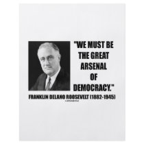 We Must Be The Great Arsenal Of Democracy Flyer Design