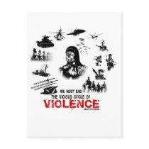 We Must End the Vicious Cycle of Violence! Postcards