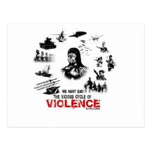 We Must End the Vicious Cycle of Violence! Postcard
