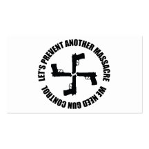 We Need Gun Control Business Card Template