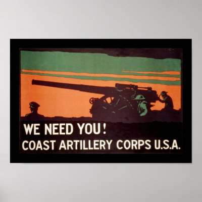 We Need You! Coast Artillery Corps Posters by RetroCommunications