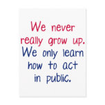 We never really grow up postcards