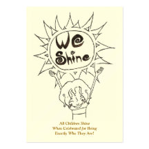 We Shine business cards