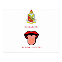 We Speak in Tongues Post Card