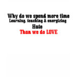 We spend more time hating than loving t-shirts