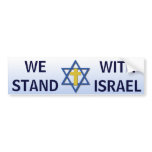 We Stand With Israel bumper stickers