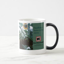 WE sunflower mug
