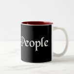 We The People Antique Font B&W Coffee Mug