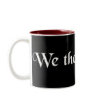 We The People Antique Font B&W mugs