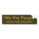 We the People bumper stickers