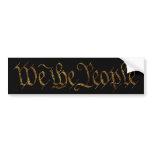 We The People - bumper sticker bumper stickers