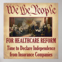 We the People For Healthcare Reform posters