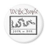 We the People... Join or Die magnets