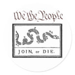 We the People... Join or Die stickers