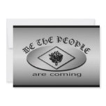 We the People Metallic Shield Logo with Torch invitations