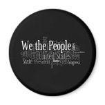 We the People - US Constitution words libertarian magnets