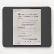 We The Peoples Of The United Nations Mouse Pad