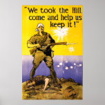 We Took The Hill (canvas) posters