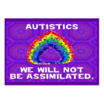 We Will Not Be Assimilated Activist Cards Business Card Templates