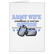weakness is not an option army wife cards