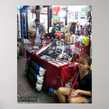 Weapons For Sale. Walking Street, Pattaya Print
