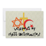 Weapons of Mass Destruction Personalized Announcement
