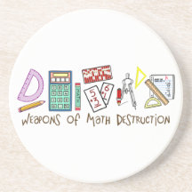 Weapons Of Math Destruction Drink Coaster