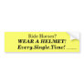 Wear A Helmet! Bumper Stickers