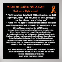 WEAR MY SHOES FOR A DAY(Left size 9... Posters
