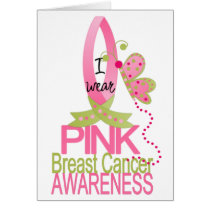 Wear Pink For Breast Cancer Awareness cards