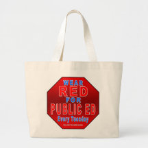 Wear Red for Public Ed Canvas Bag