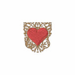 Wear your red heart on your sleeve embroidered shirts