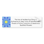 Wearable Buddhist Wisdom - The tree of wisdom bumper stickers
