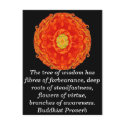 Wearable Buddhist Wisdom - The tree of wisdom postcards