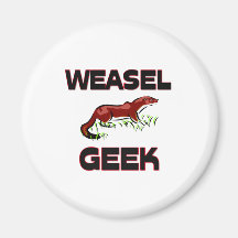 Weasel Geek Fridge Magnet