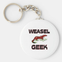 Weasel Geek Keychains
