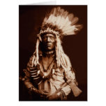 Weasel Tail - A Piegan Blackfoot - 1900 Greeting Cards