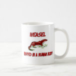 Weasel trapped in a human body mugs